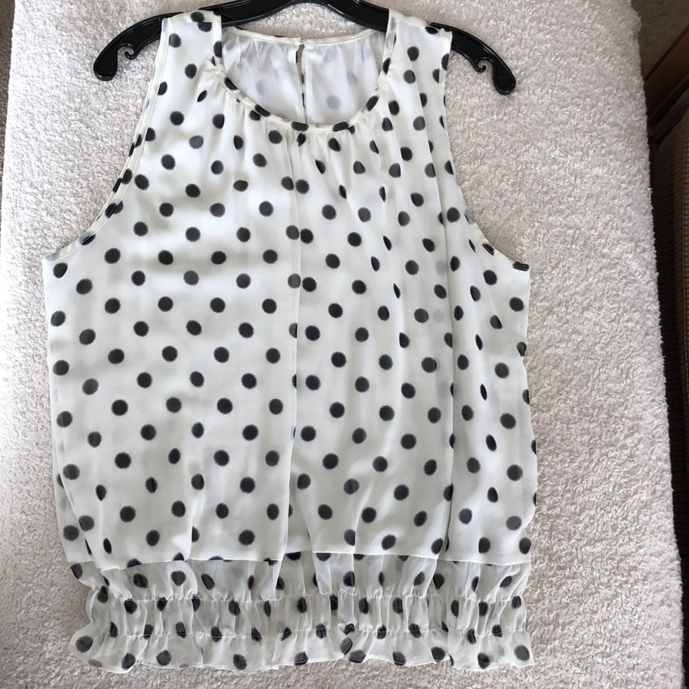 Polka dot blouse